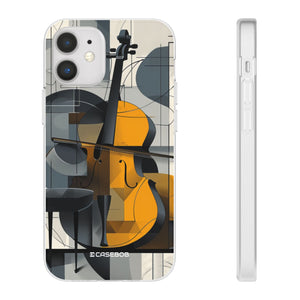 Cello-Abstraktion | Flexible Handyhülle für iPhone