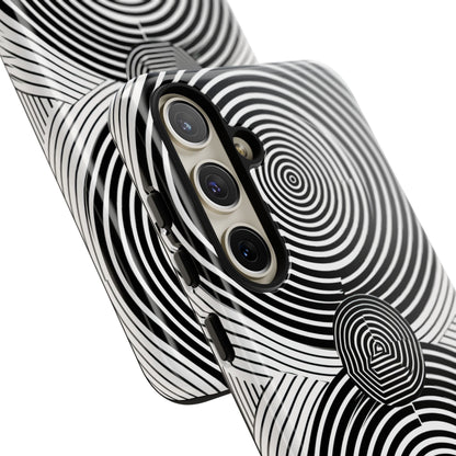 Dynamic Depth: Black and White Op-Art - For Samsung S24