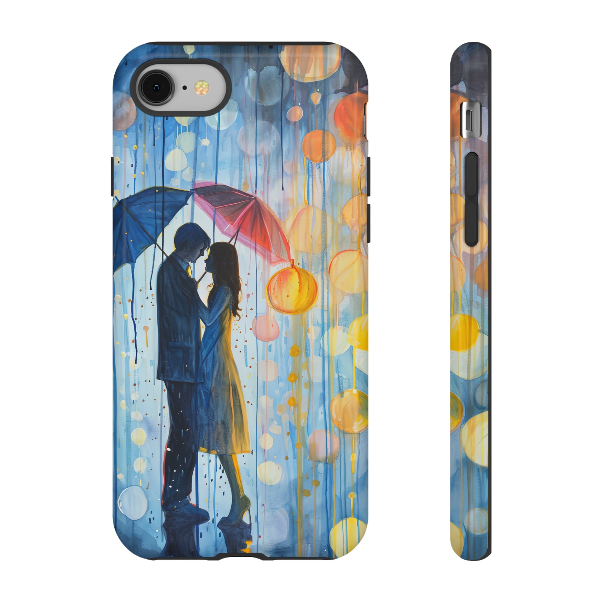 Rainy Day Love Umbrellas - Protective Phone Case