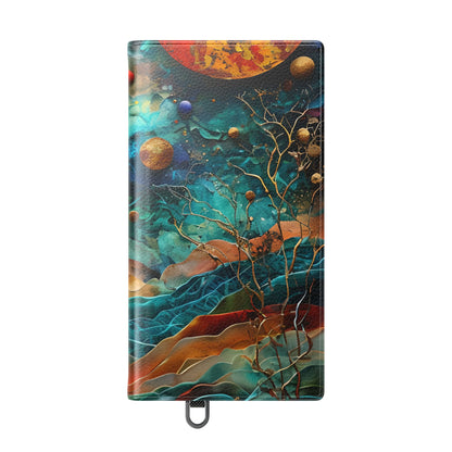 Solar Orbit Orange - Samsung S24 Ultra Case - Wallet