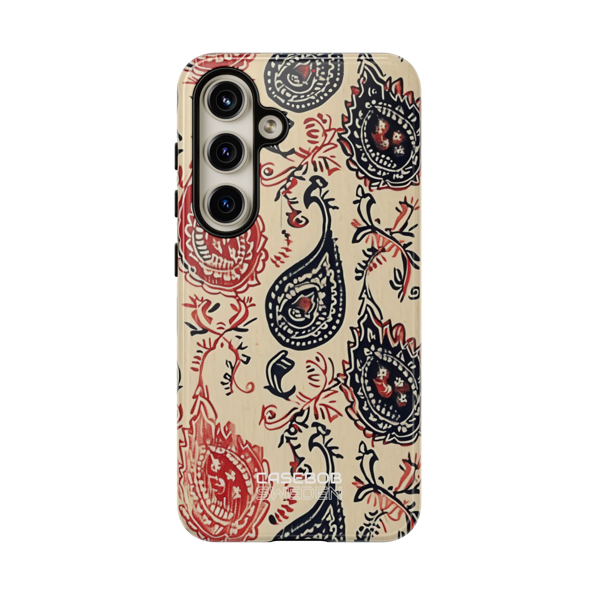 Navy Paisley Swirl Samsung S24 - Tough