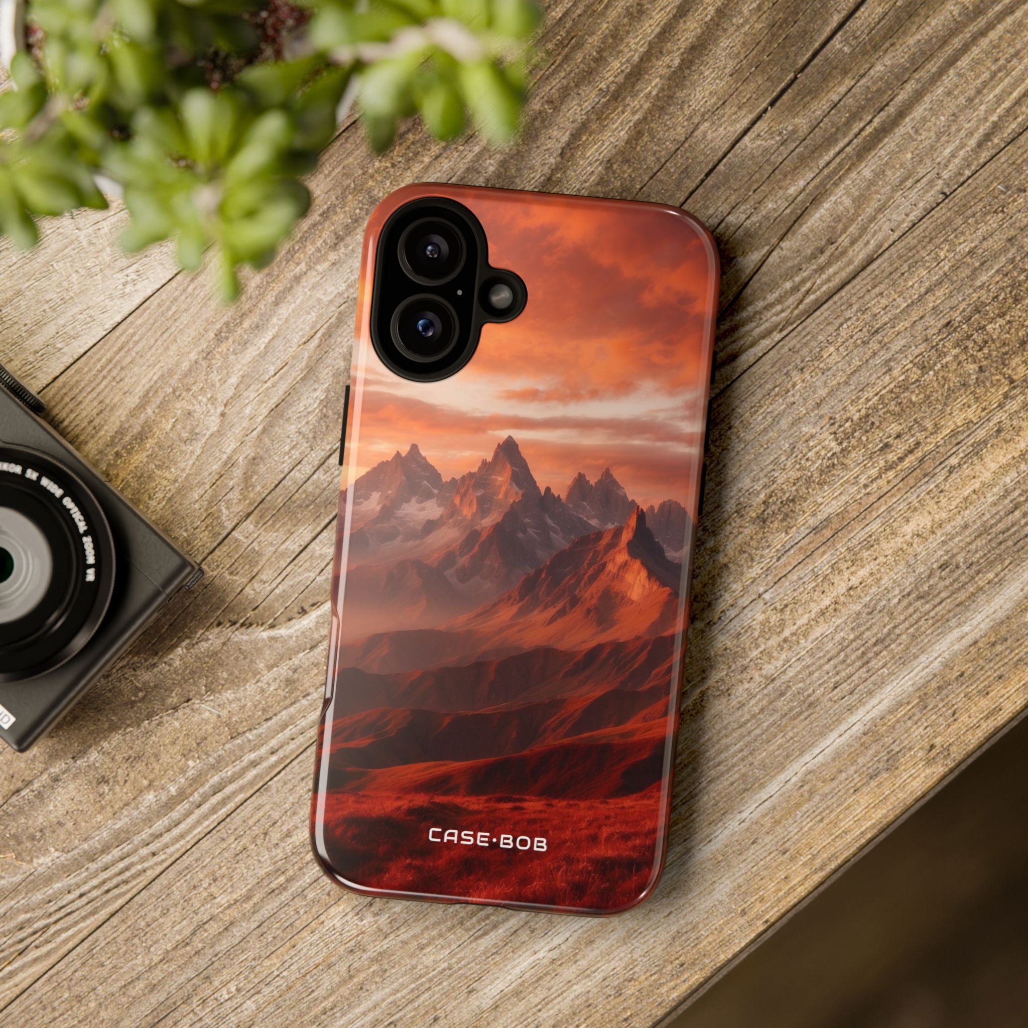 Fiery Peaks iPhone 16 Plus Case - Tough