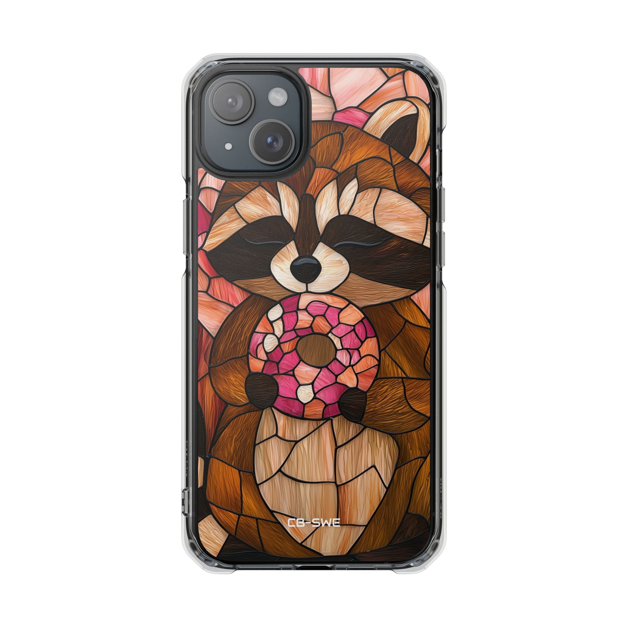 Raccoon Holds Donut iPhone Case - Impact