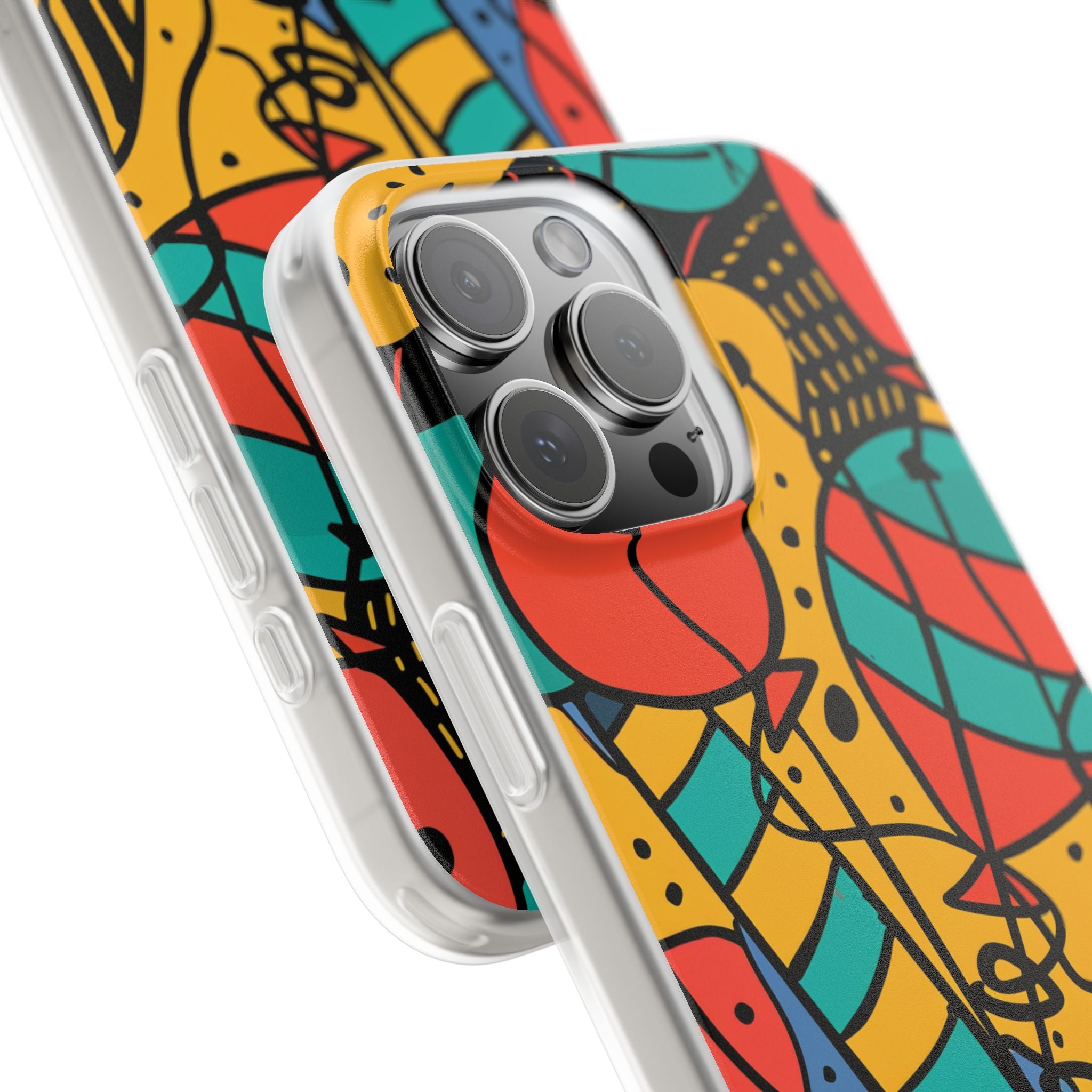 Playful Lines in Motion iPhone 16 - Flexi Phone Case