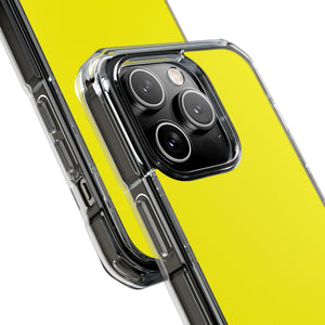 Lemon Yellow | Phone Case for iPhone (Clear Impact Case - Magnetic)