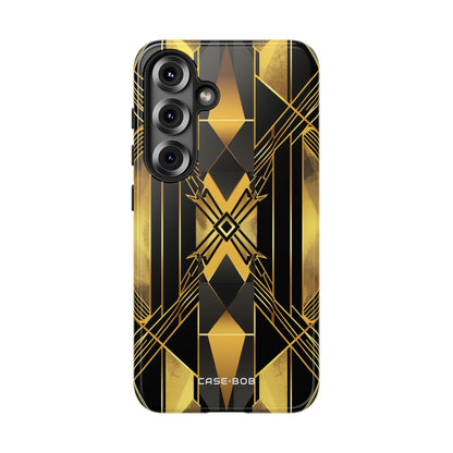 Golden Diamond Radiance Samsung S25 Case - Tough