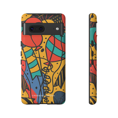 Playful Lines in Motion Google Pixel 7 - Tough Phone Case