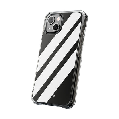 Monochrome Diagonal Symmetry iPhone Case - Impact