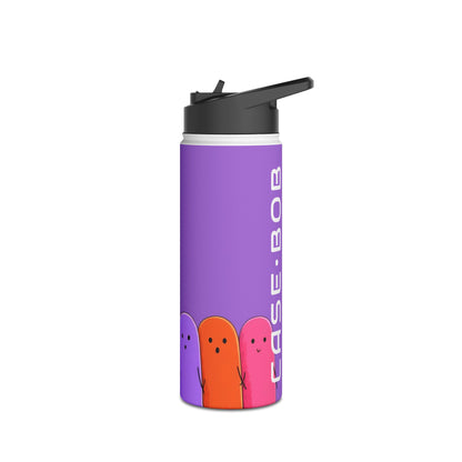Colorful Ghosts Line - Stainless Steel Water Bottle