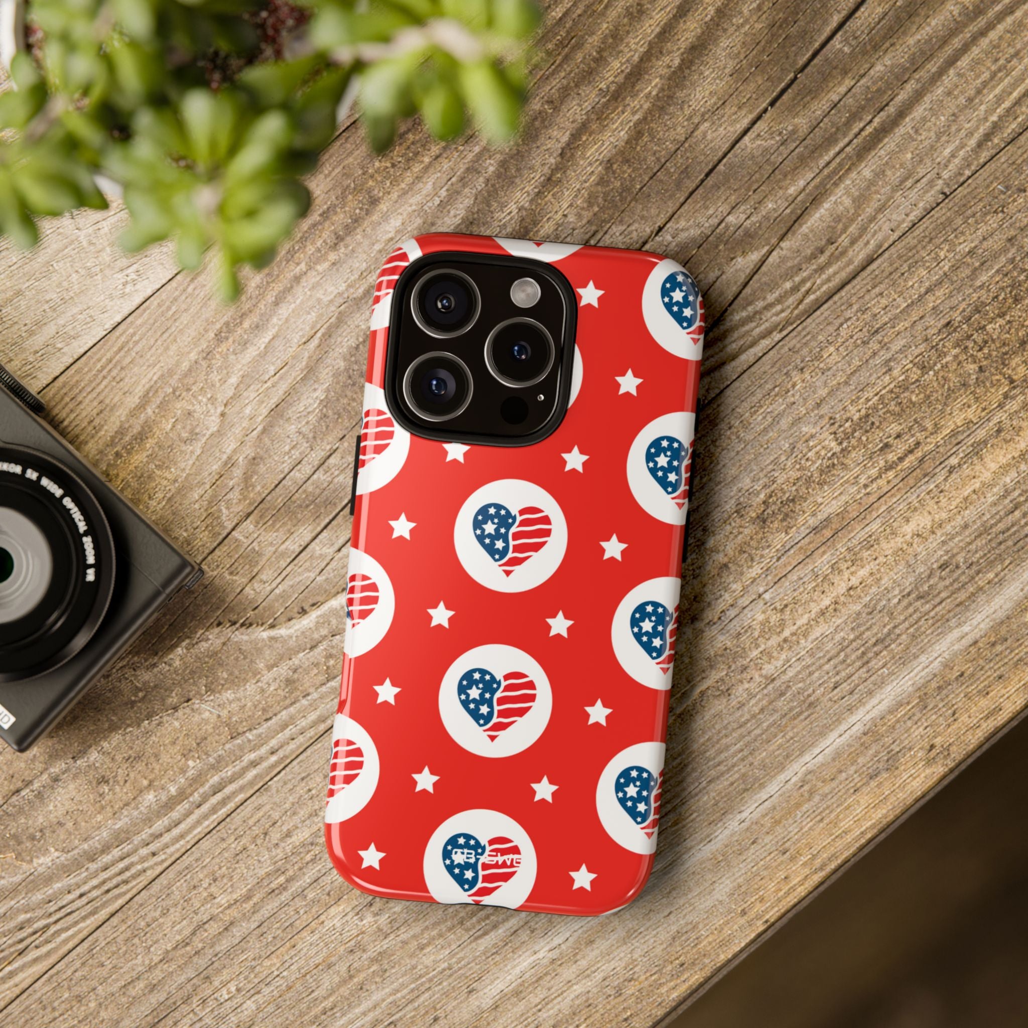 Hearts Celebrate Freedom - iPhone Case