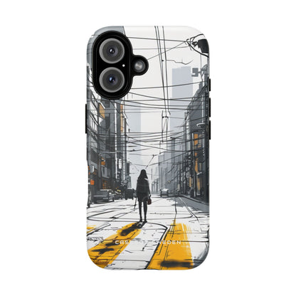 Urban Noir Streetscape iPhone 16 | Tough+ Phone Case