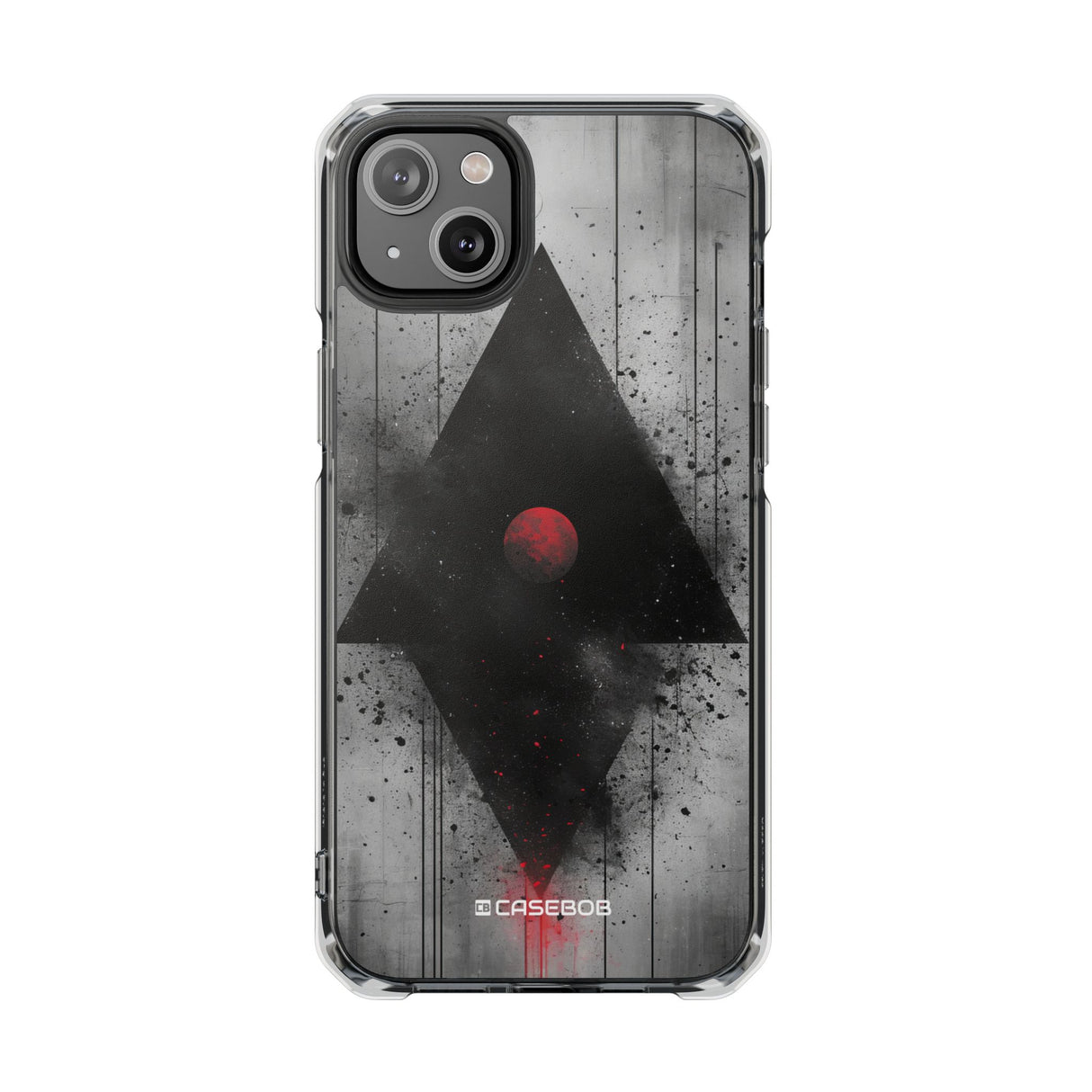 Grunge Geometry - Phone Case for iPhone (Clear Impact - Magnetic)