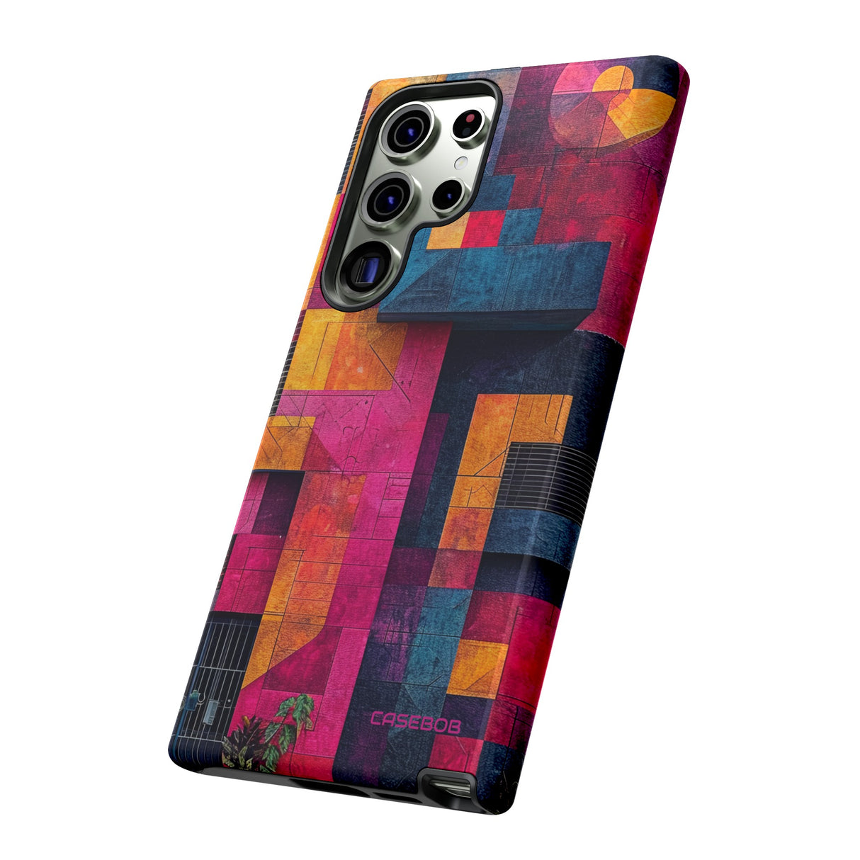 Electric Geometric Vibes - Protective Phone Case