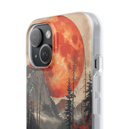 Celestial Glow Over Reflective Landscape iPhone 15 - Flexi Phone Case