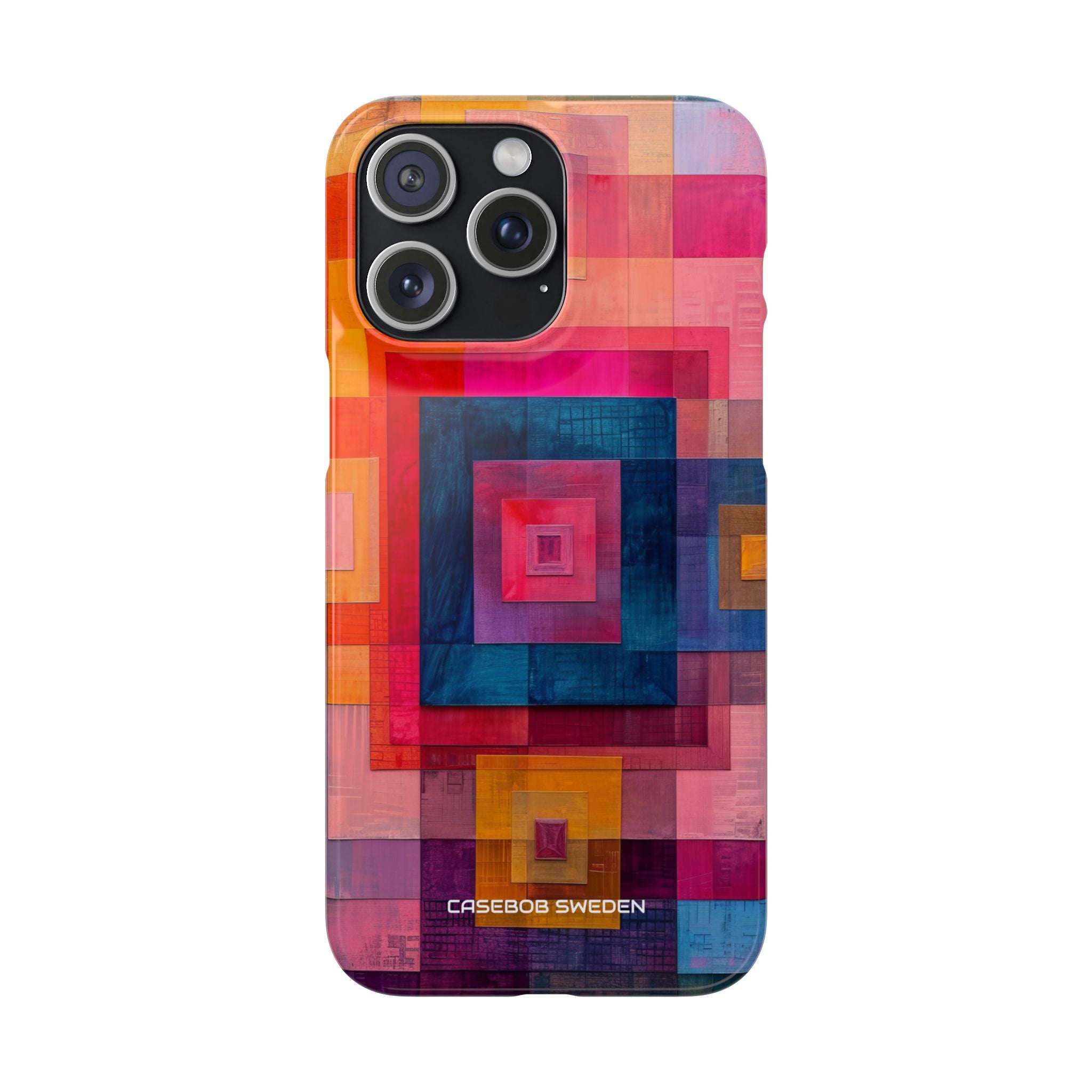 Vibrant Geometry - Slim iPhone 15 Phone Case