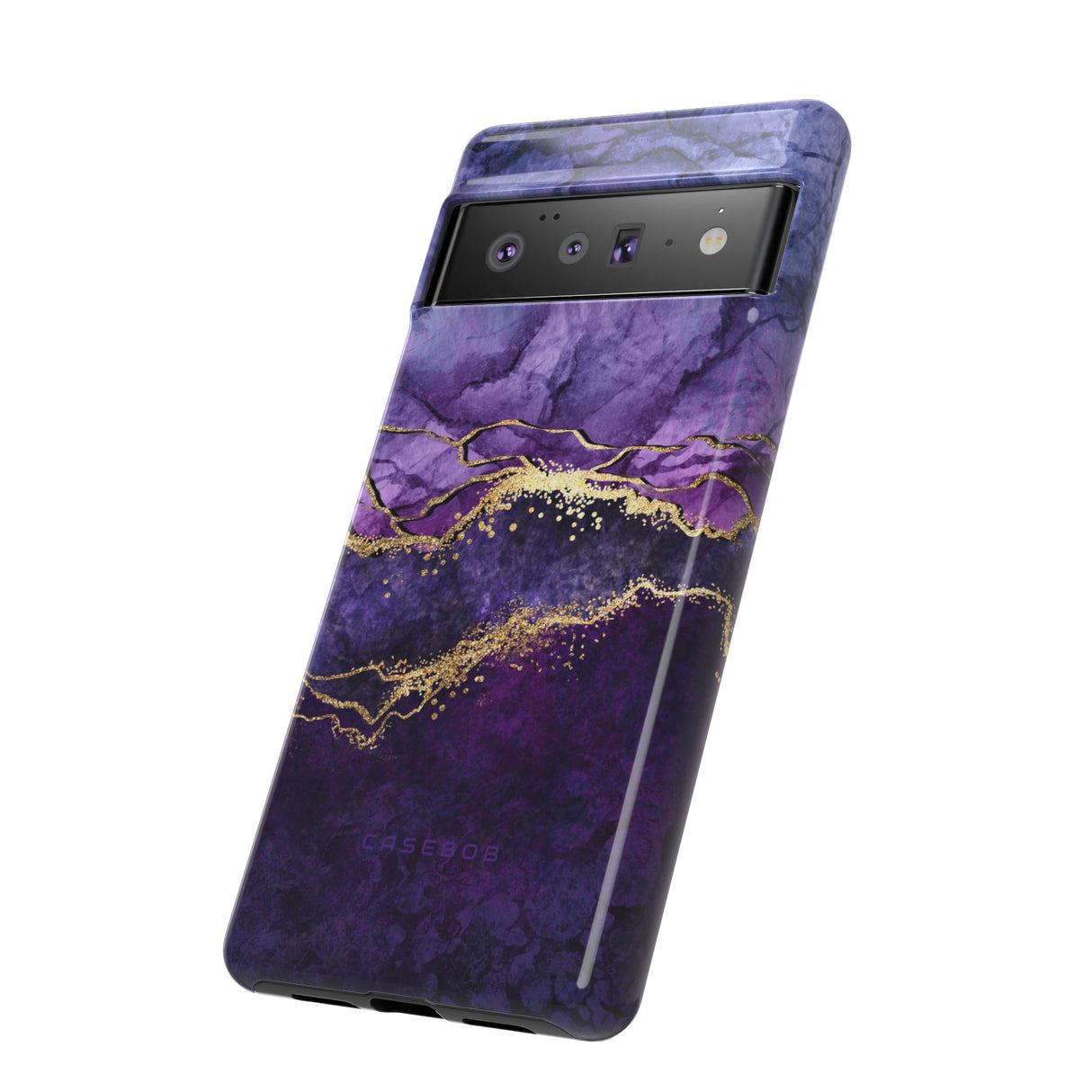 Purple Blue Marble - Protective Phone Case