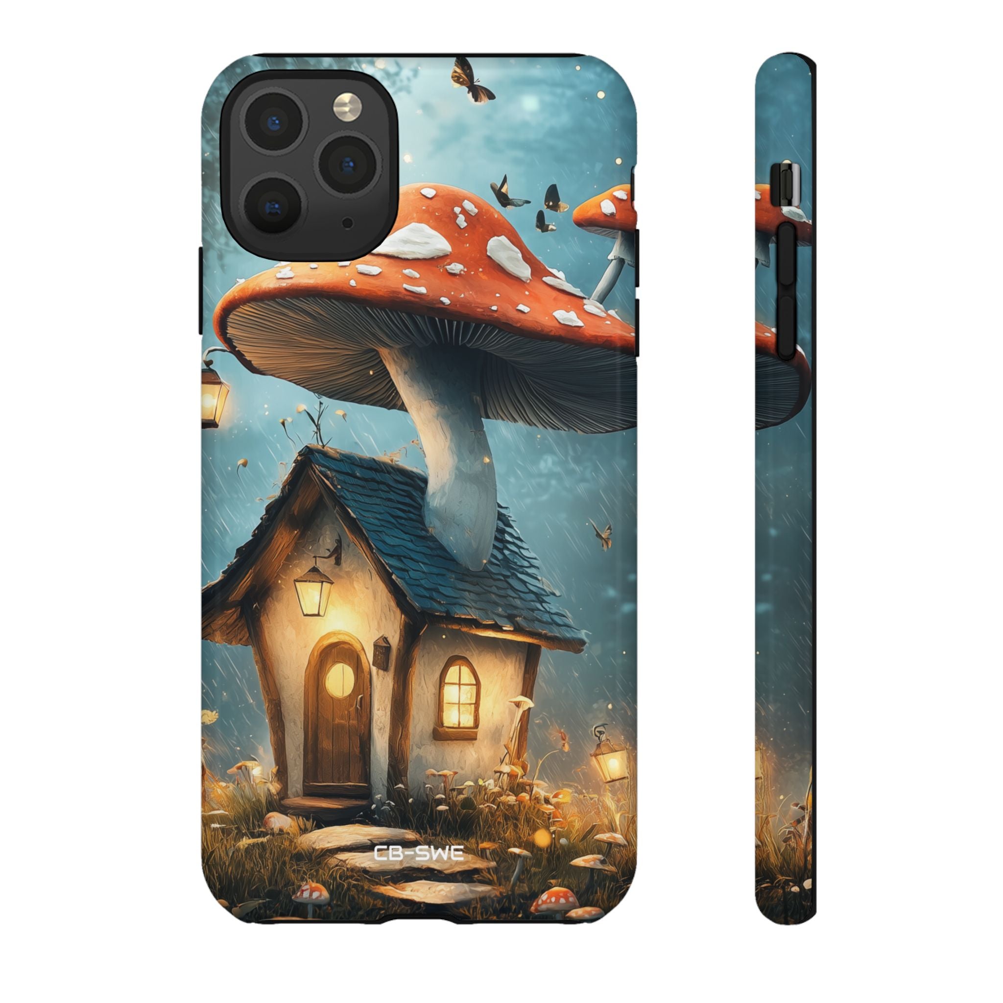 Mushroom House Glows - iPhone Case