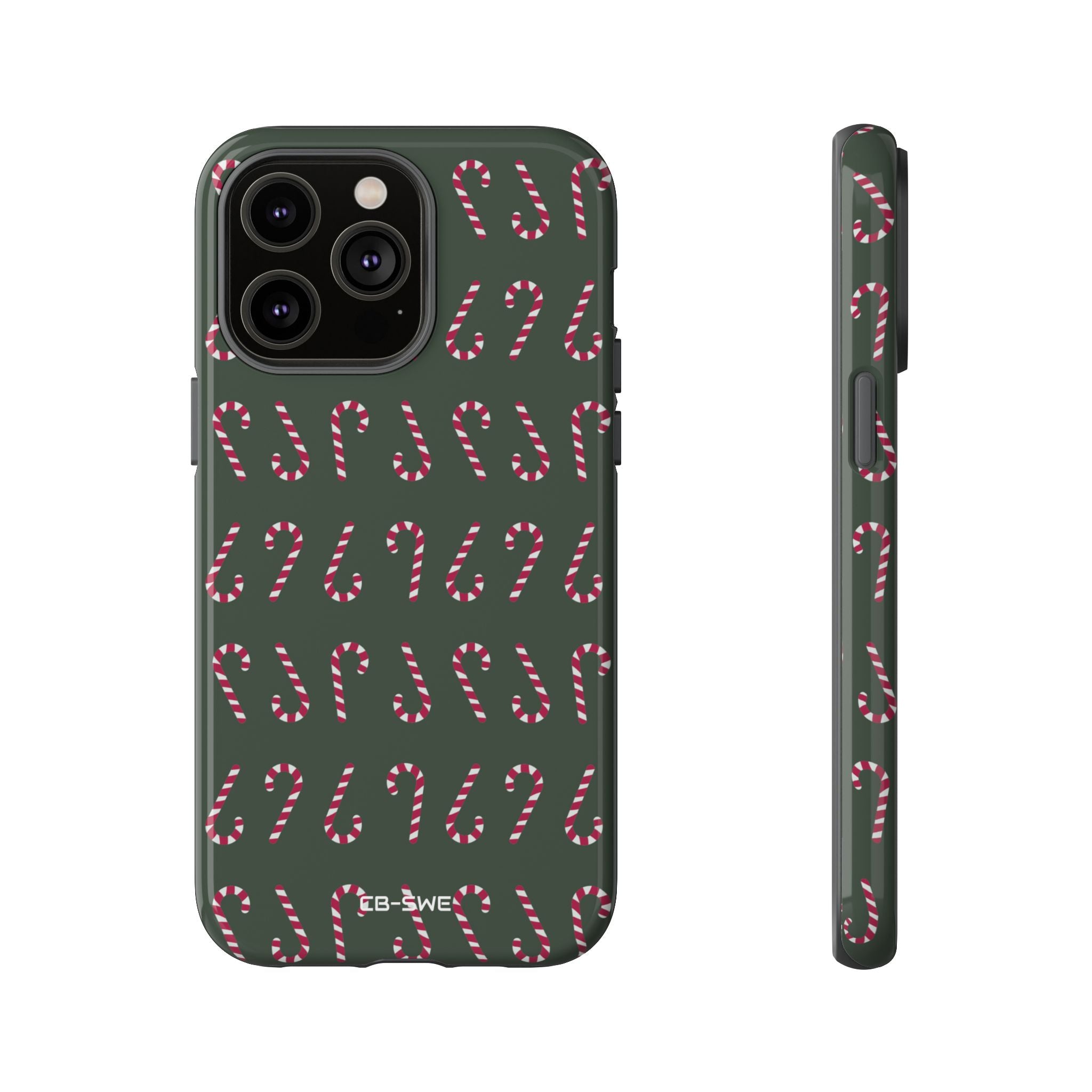 Candy Canes Aligned - iPhone Case