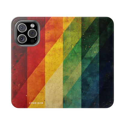Crimson Stripes - iPhone 16 Pro Case - Wallet