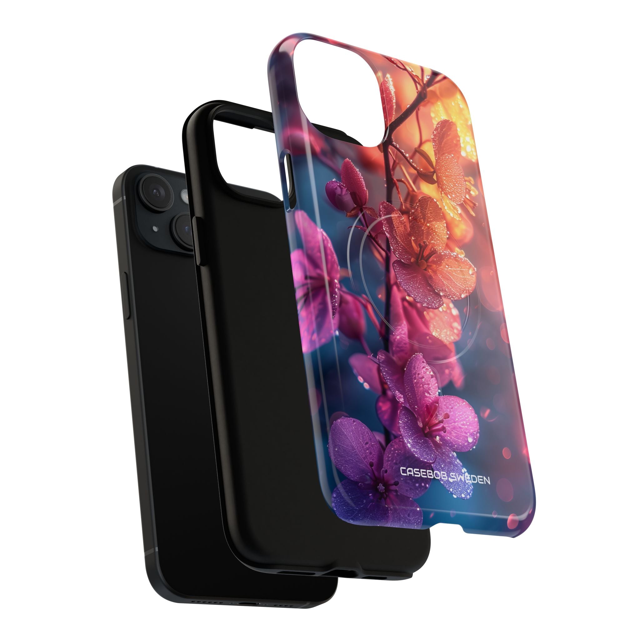 Pink Bloom Serenity - Tough + MagSafe® iPhone 15 Phone Case