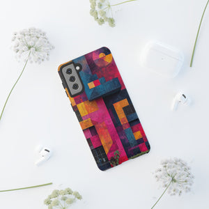 Electric Geometric Vibes - Protective Phone Case