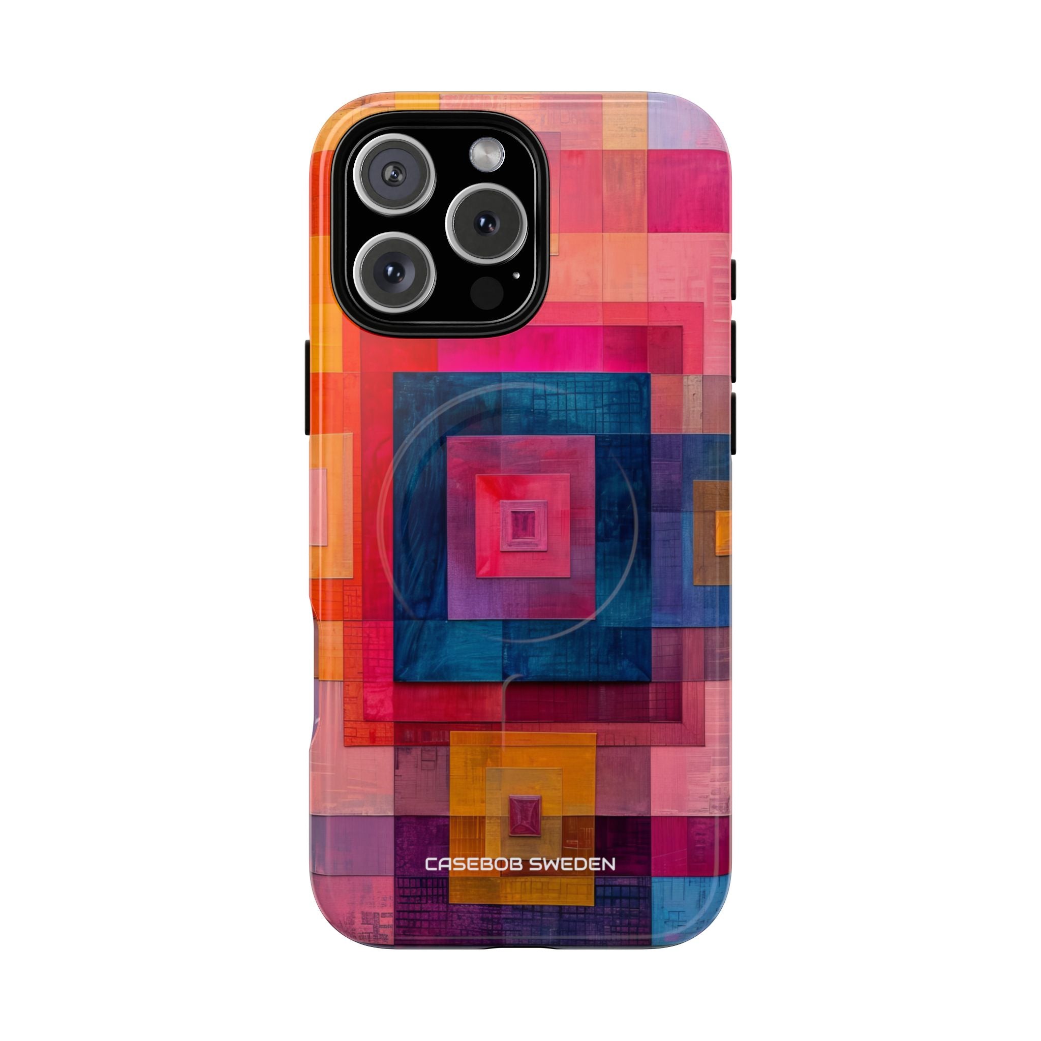 Vibrant Geometry - Tough + MagSafe® iPhone 16 Phone Case