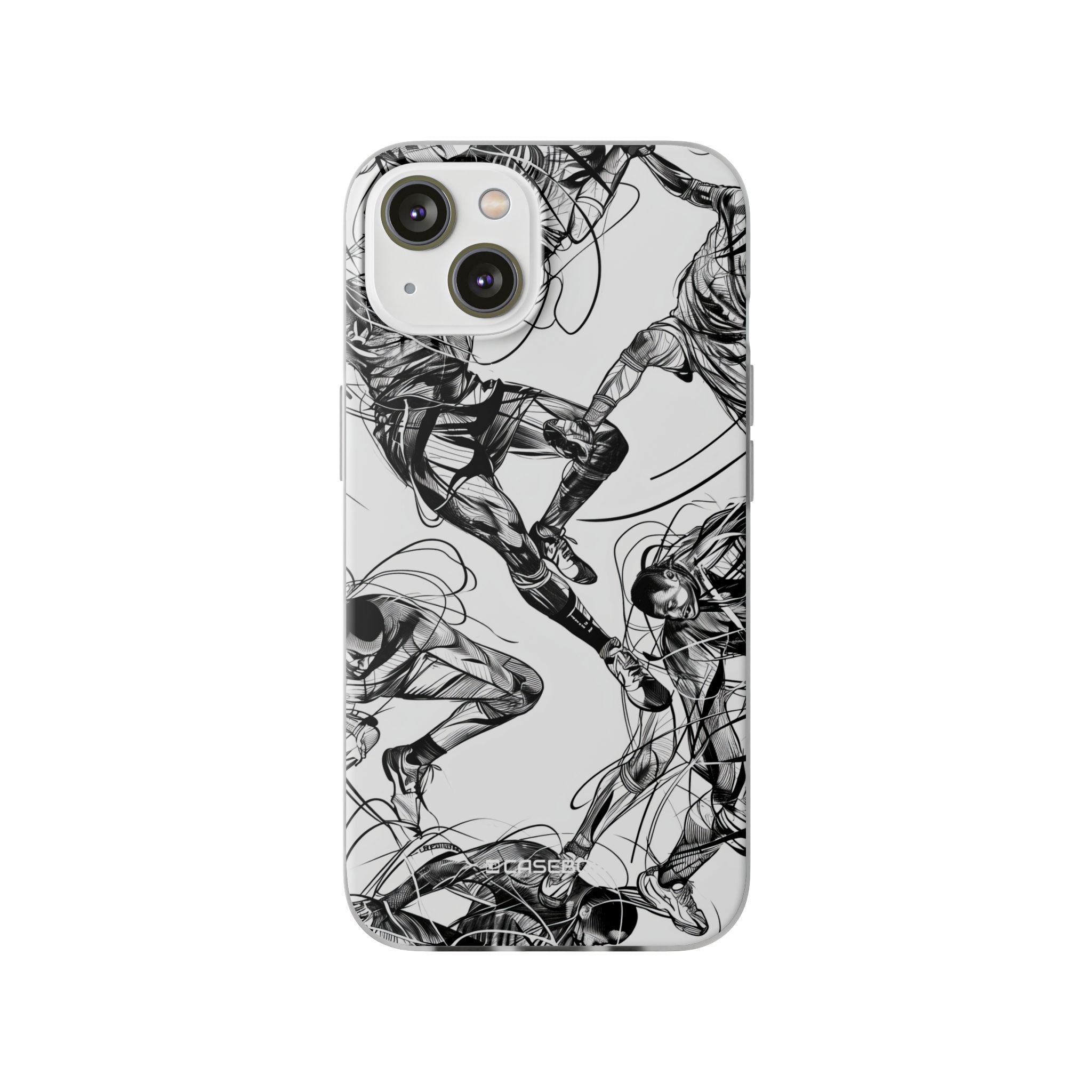 Dynamic Athletic Surrealism | Flexible Phone Case for iPhone