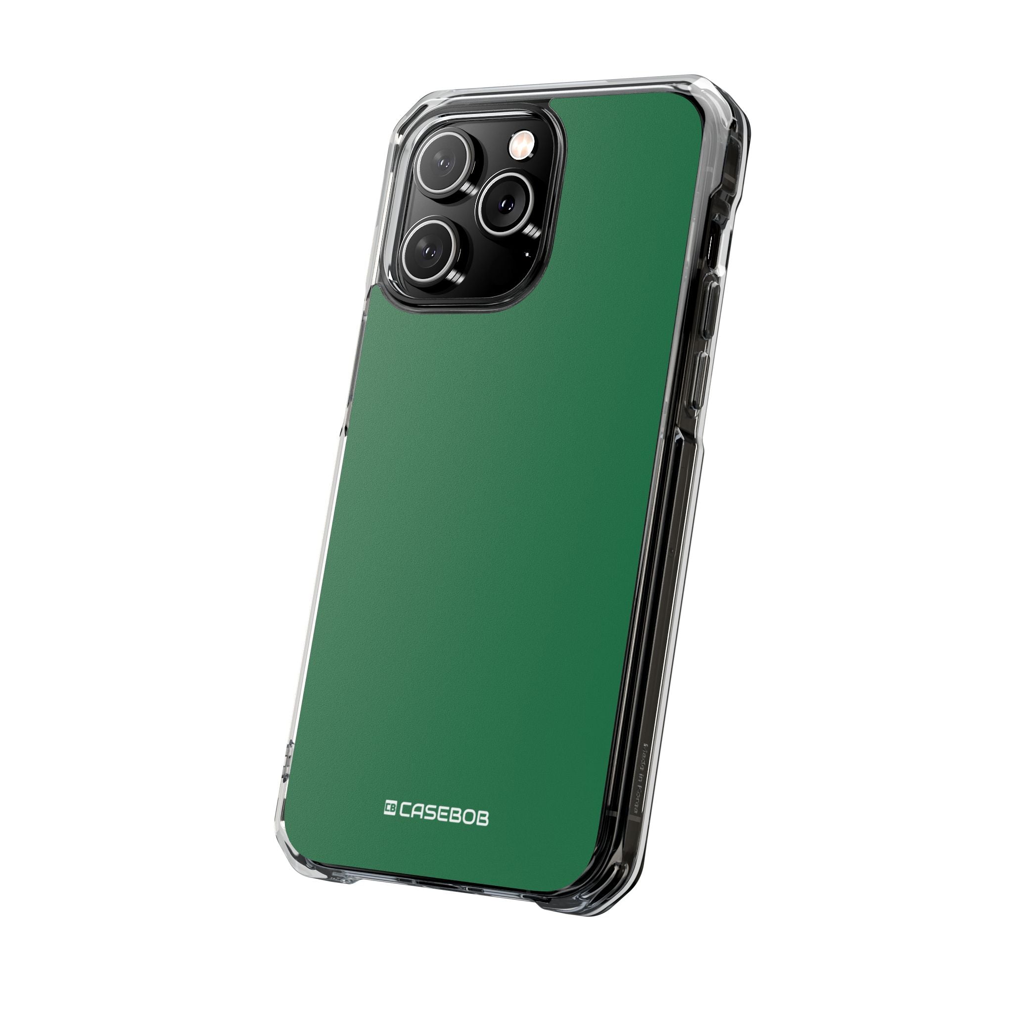 Dark Spring Green - Clear Impact Case for iPhone