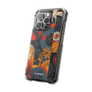 Retro Vibrance - Phone Case for iPhone (Clear Impact - Magnetic)