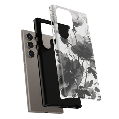 Elegant Monochrome Botanical Elegance - For Samsung S24