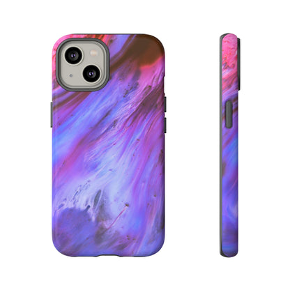 Purple Cosmos Ink Art iPhone Case (Protective) iPhone 14 Matte Phone Case