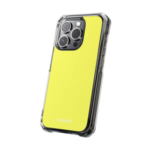 Laser Lemon | Handyhülle für iPhone (Clear Impact Case - Magnetisch) 