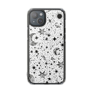 Retro Space Odyssey – Handyhülle für iPhone (Clear Impact – Magnetisch)