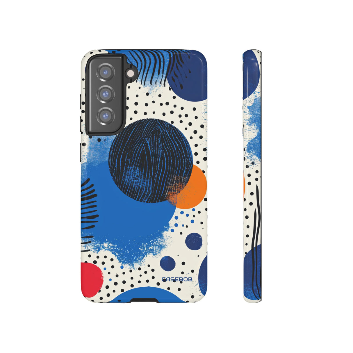 Blue Tranquil Geometry - Protective Phone Case