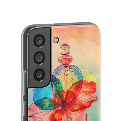 Verträumte Liquid Bloom | Flexible Handyhülle für Samsung Galaxy