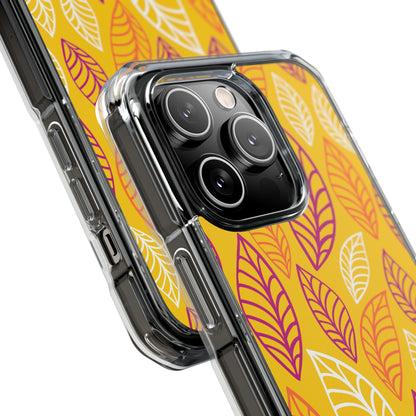 Vibrant Leaf Symphony iPhone Case - Impact