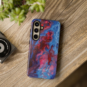 Deep Red Ink Art Phone Case - Protective - Protective Phone Case