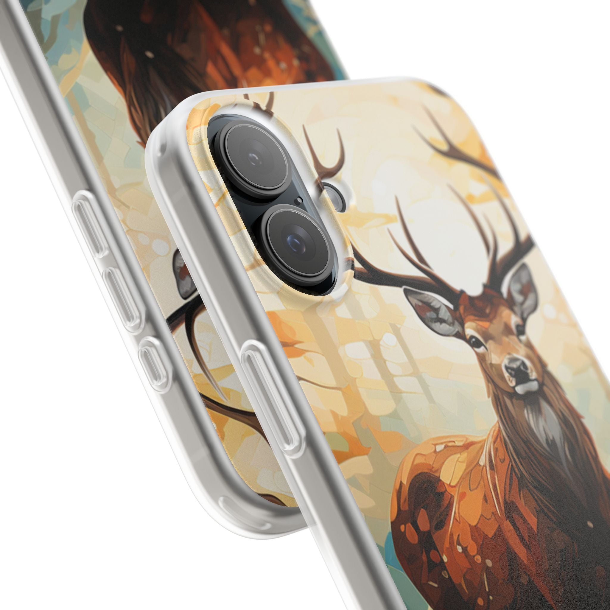 Glowing Stag iPhone 16 Plus Case - Soft
