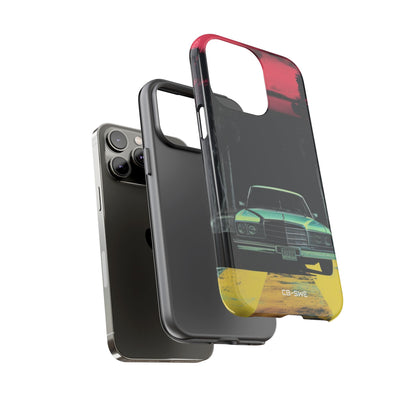Retro Futuristic Nightscape - iPhone Case