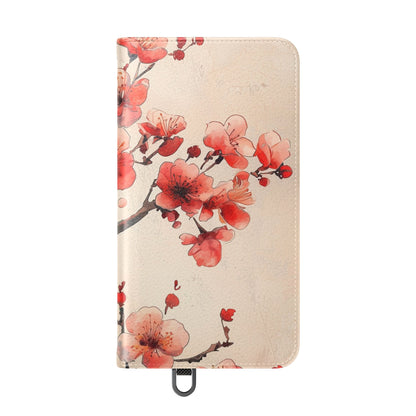 Cherry Blossom Breeze - Samsung S24 Case - Wallet