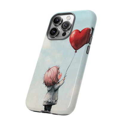Heart Balloon Glow iPhone 14 Pro Case - Tough