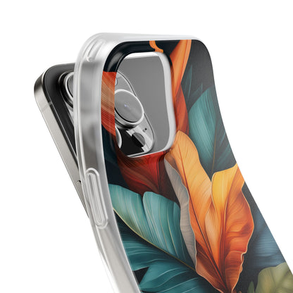 Tropical Leafburst iPhone 16 Pro Max Case - Soft