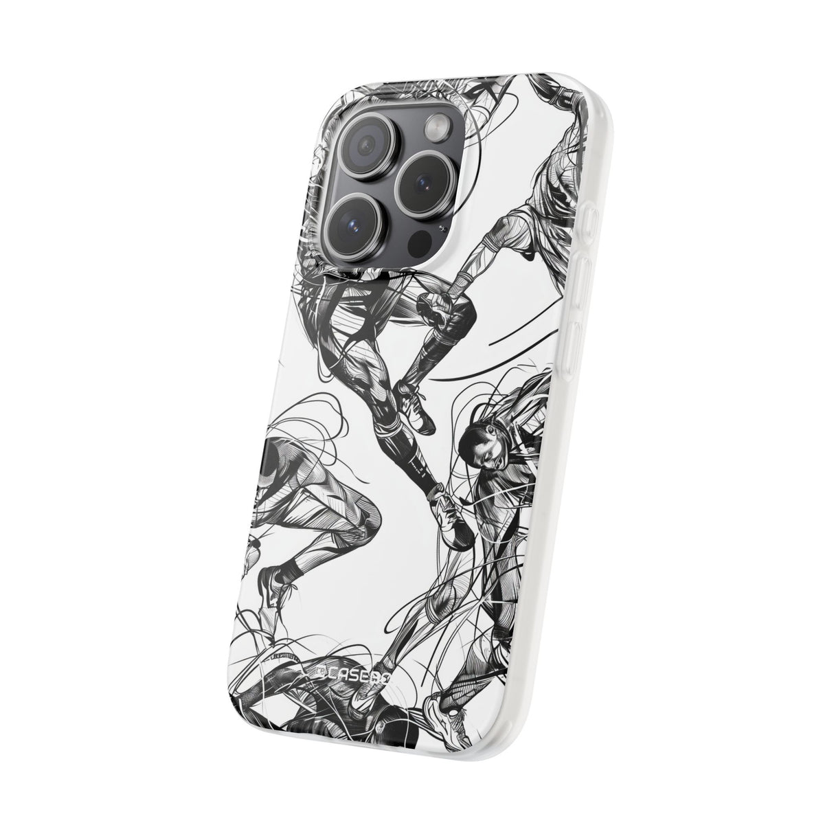 Dynamic Athletic Surrealism | Flexible Phone Case for iPhone