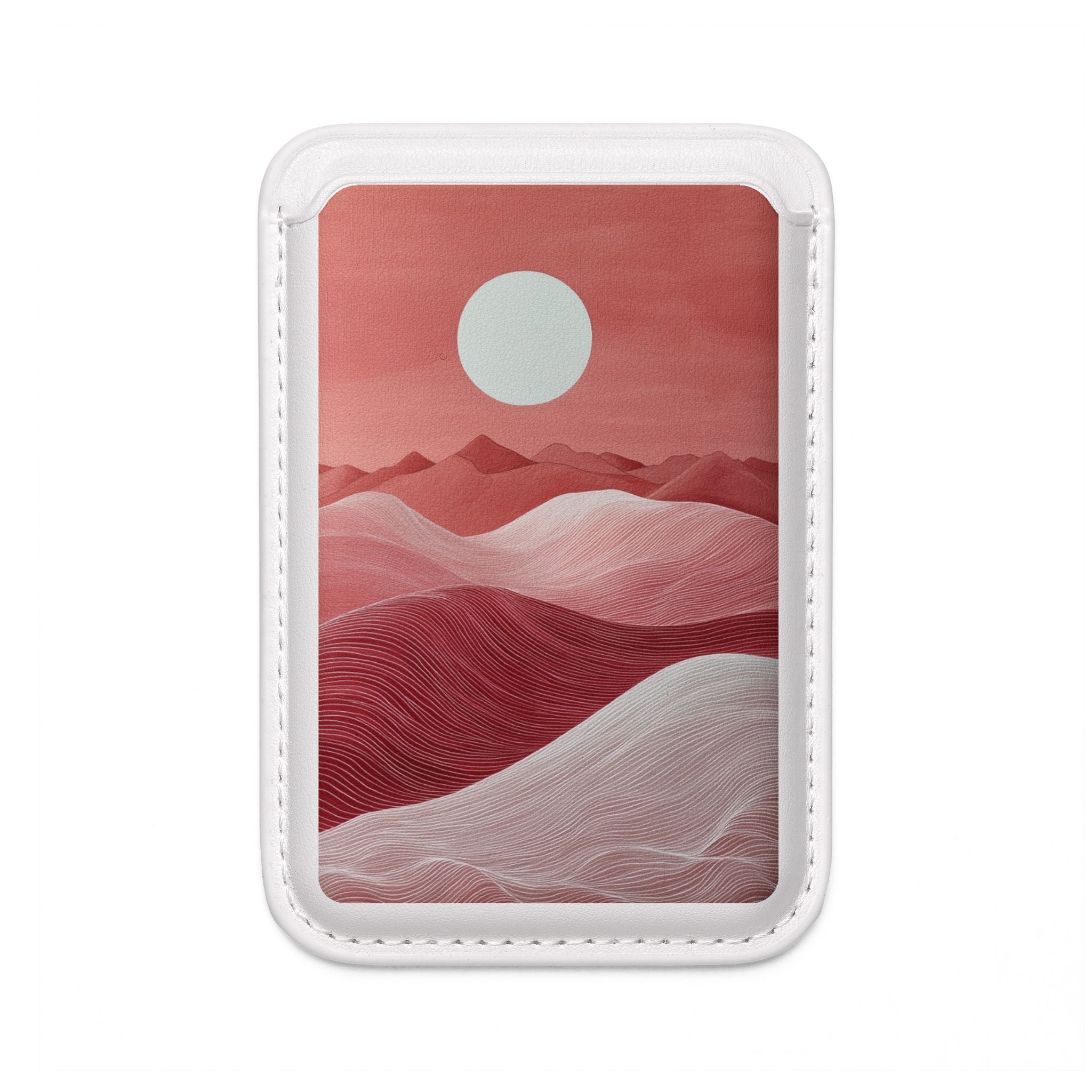 White Orb Dunes Wallet – MagSafe Ready