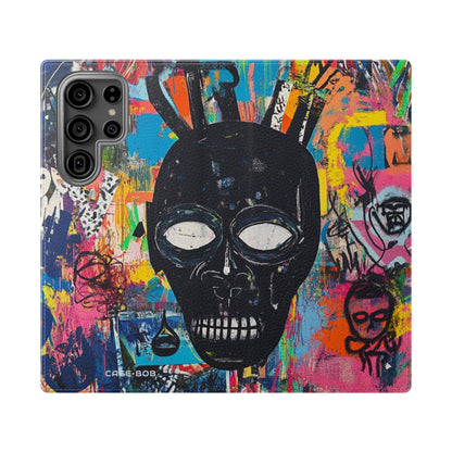 Neon Skull Burst - Samsung S23 Ultra Case - Wallet