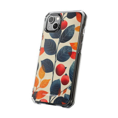 Autumn Nature Pattern - Clear Impact iPhone 14 Phone Case