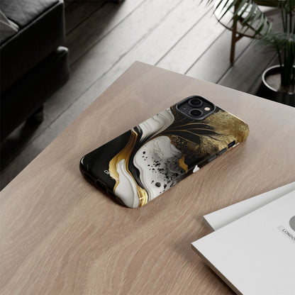 Gold Swirl Elegance - iPhone Case