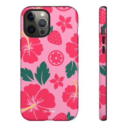 Tropical Hibiscus Harmony - iPhone Case