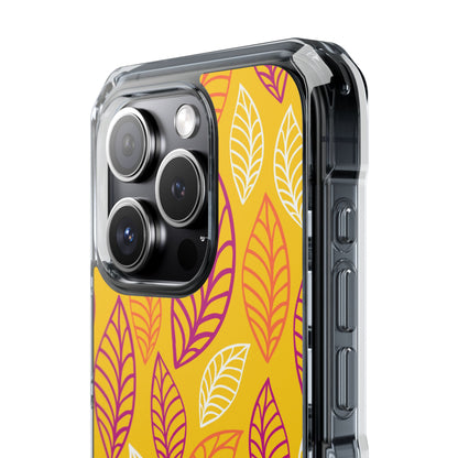 Vibrant Leaf Symphony iPhone Case - Impact