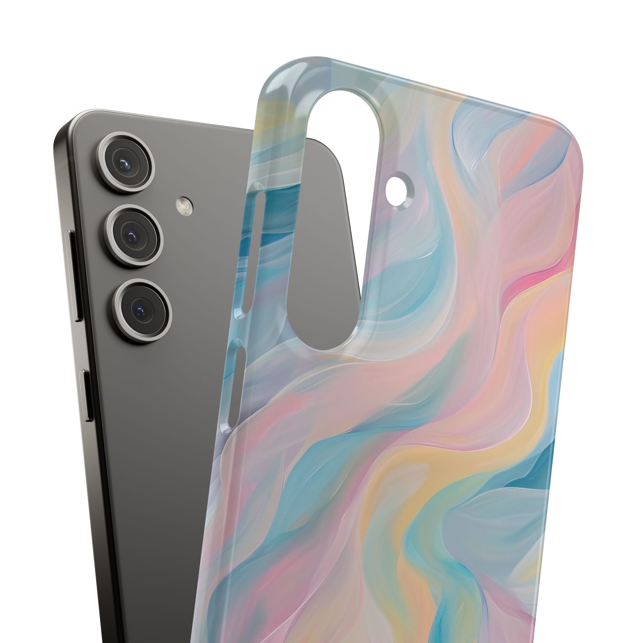 Dreamy Pastel Swirls - Slim Samsung S24 Phone Case